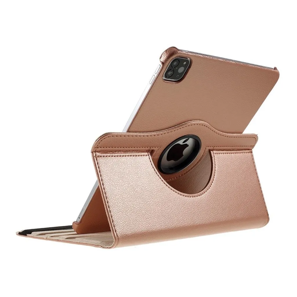 iPad Air (2020) 360 degree rotatable leather case - Rose Gold