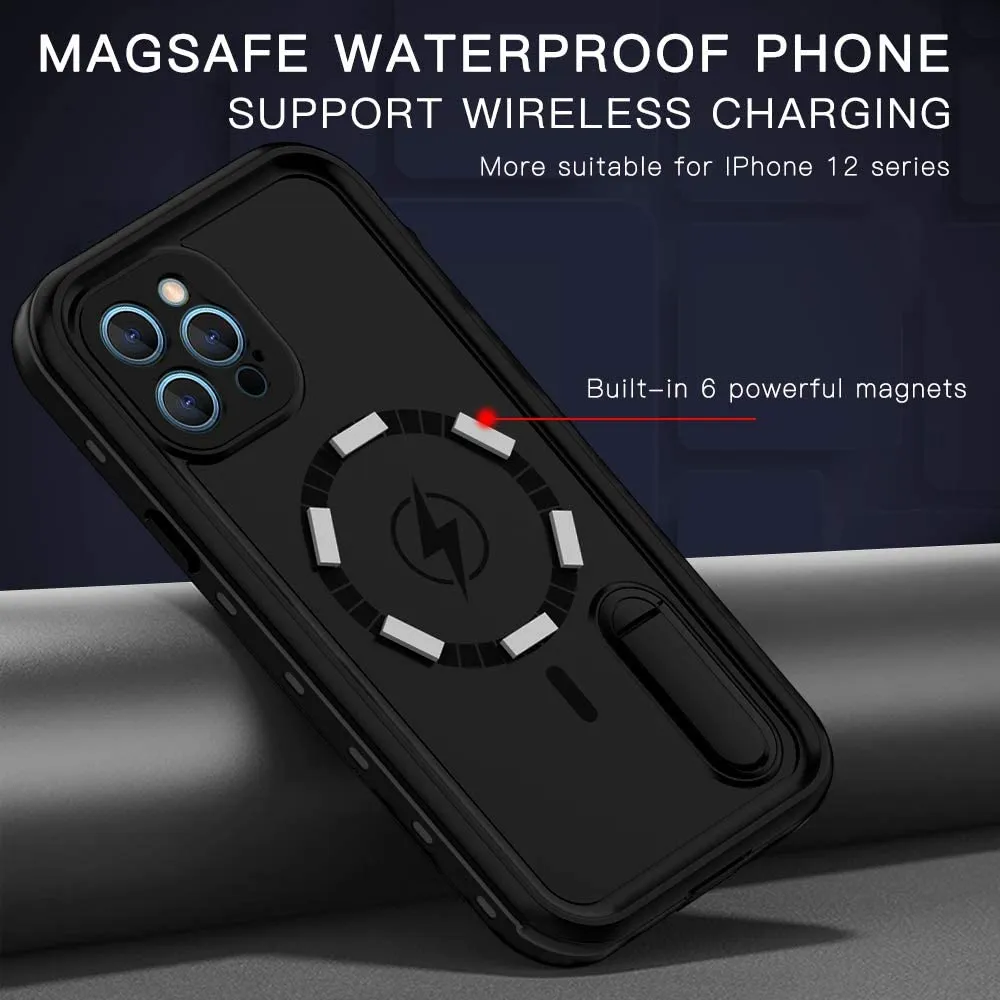 iPhone 12 Pro Max Magsafe Waterproof Case with Built in Screen Protector