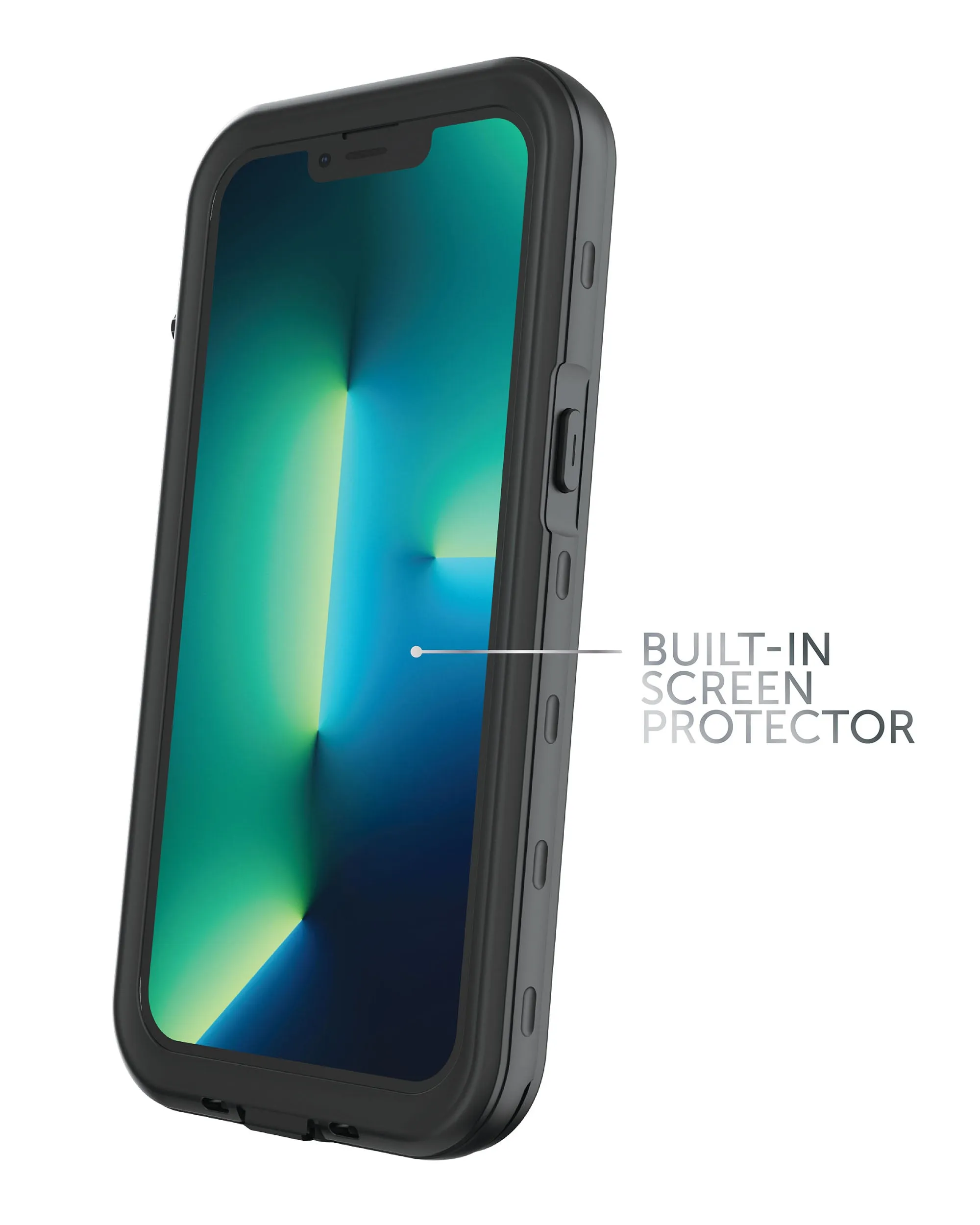 iPhone 13 Pro Tidal Waterproof Phone Case - Black/Clear