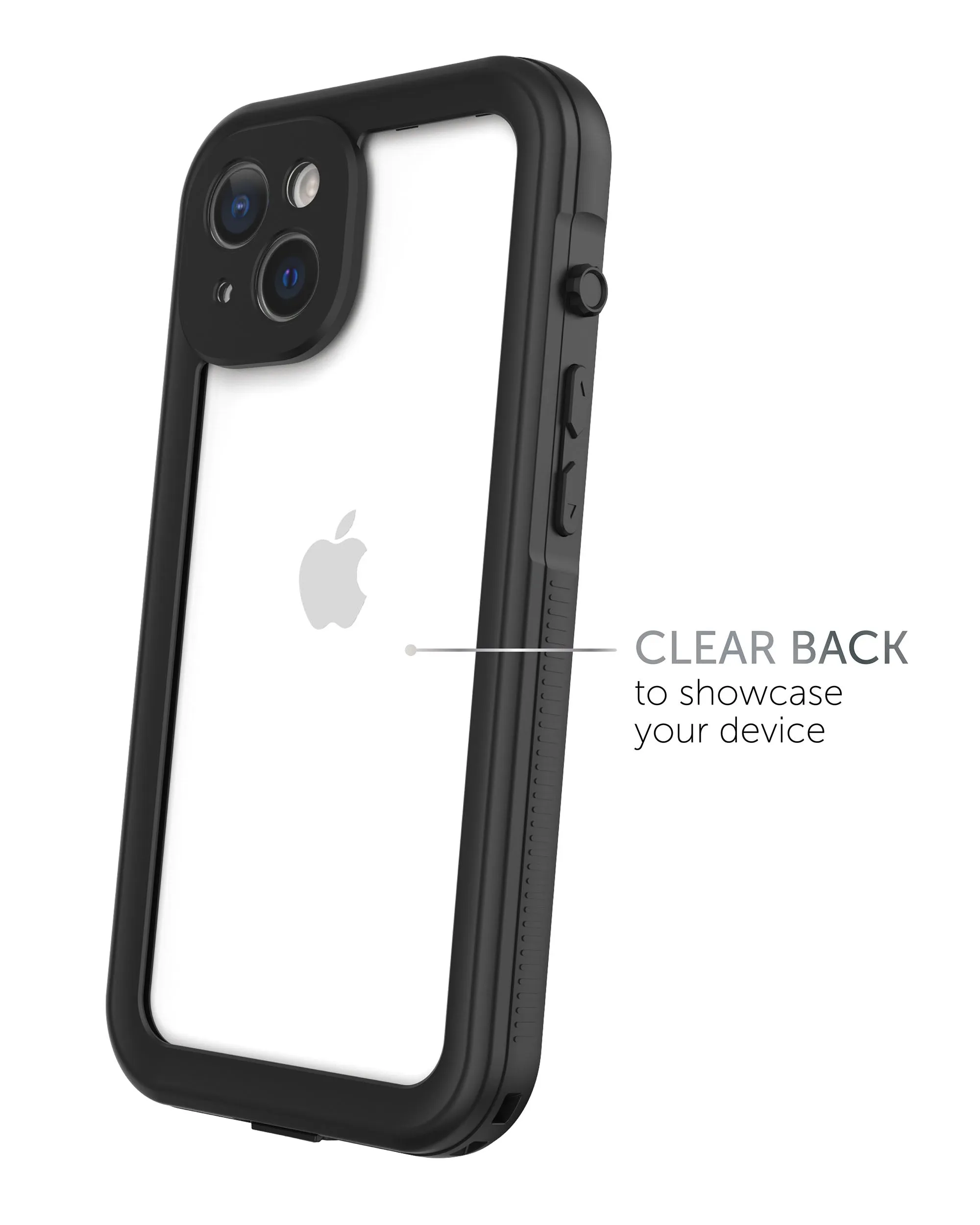 iPhone 14 Pro Max Tidal Waterproof Phone Case - Black/Clear