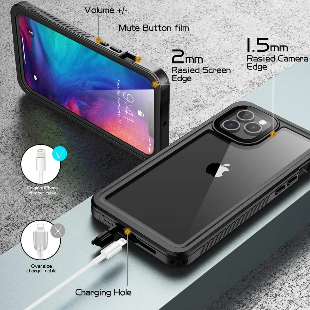 iPhone 15 Waterproof Case | Waterproof iphone 15 Case