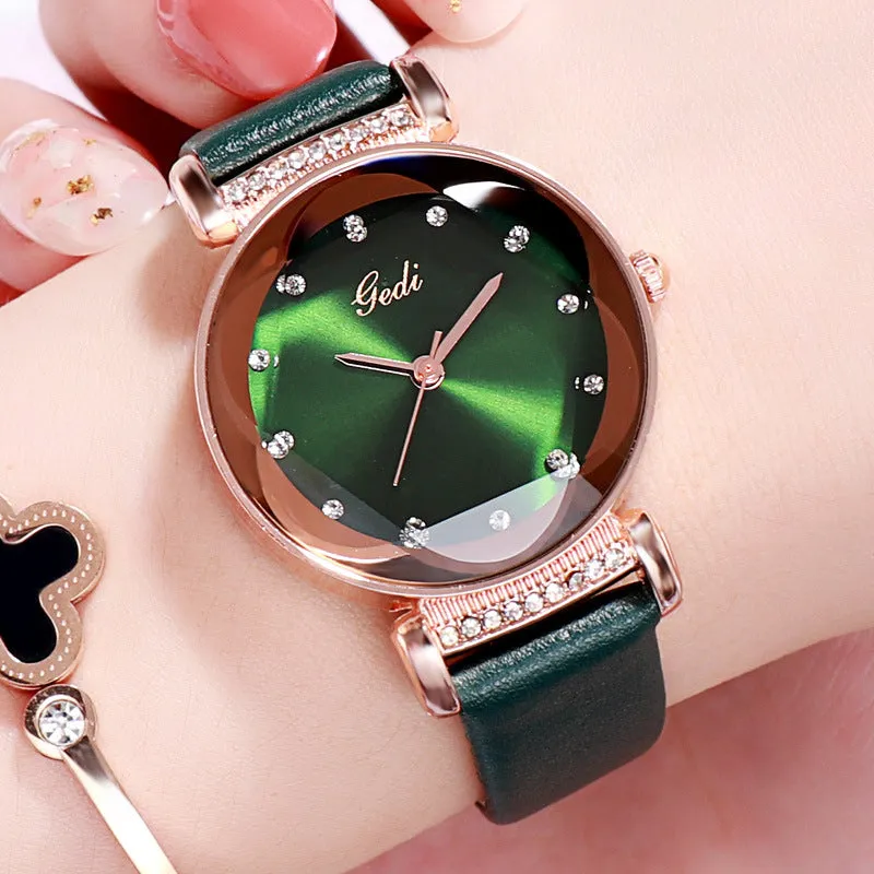 Irregular Mirror Quartz Women's Watch