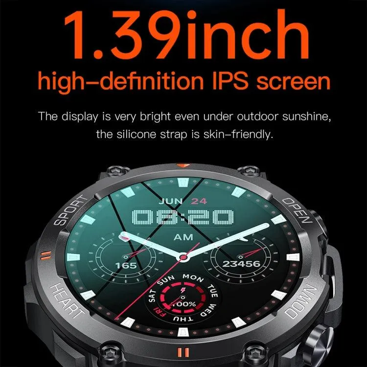 K56Pro Smart Watch with Heart Rate, Blood Pressure, and Oxygen Monitoring - 1.39 Inch Touchscreen