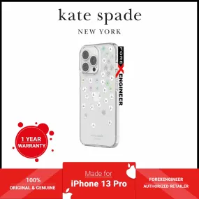 Kate Spade New York Protective Hardshell Case for iPhone 13 Pro 6.1" 5G - Scattered Flowers (Barcode: 191058145598 )