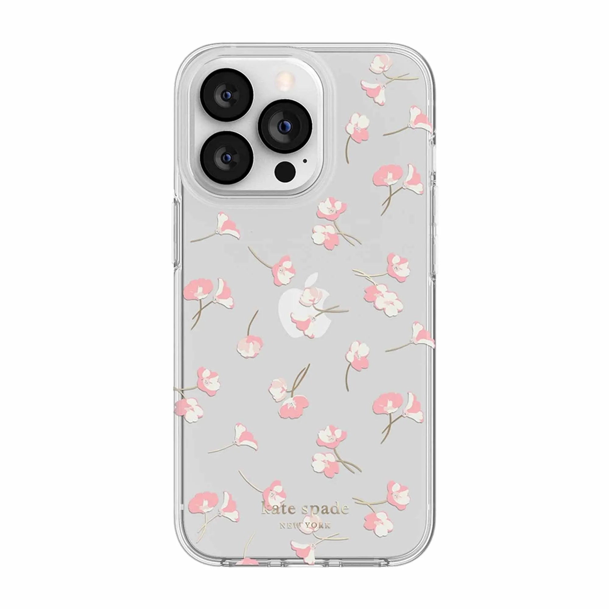 Kate Spade New York Protective Hardshell Case for iPhone 13 Pro Max 5G - Falling Poppies Blush  (Barcode: 191058137777 )