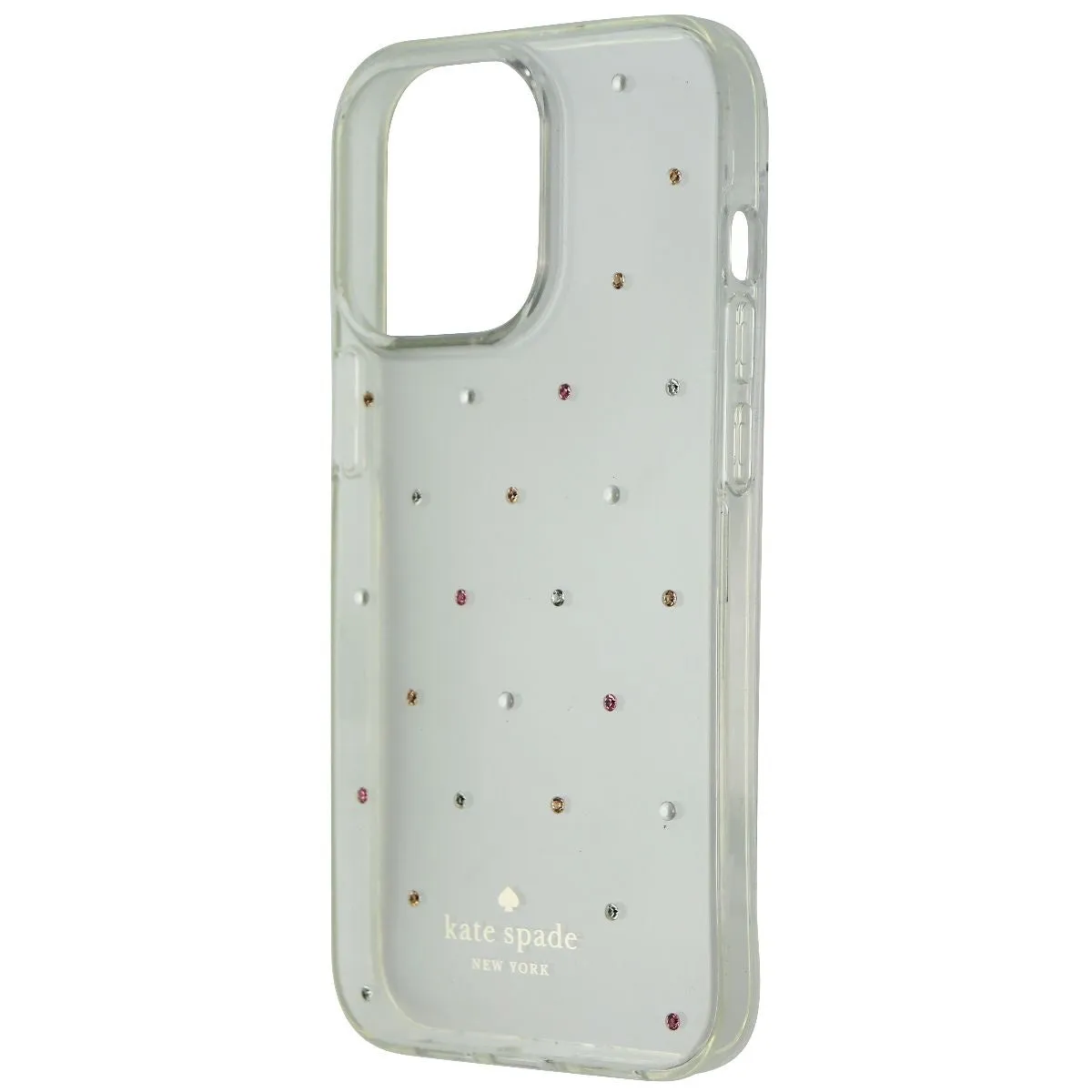 Kate Spade Protective Case for Apple iPhone 13 Pro - Pin Dot Gems / Clear