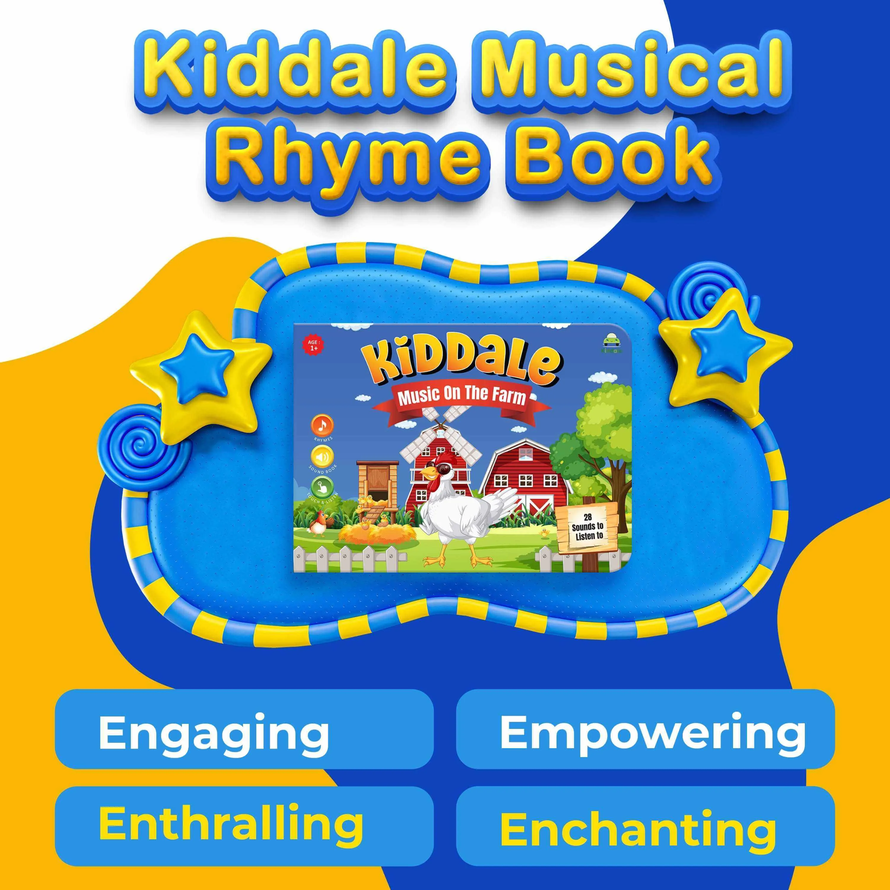 Kiddale Nursery Rhymes- Animals on the Farm Musical Sounds Book