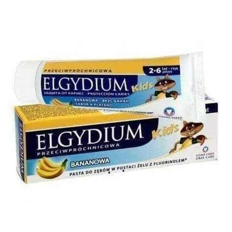 Kids Elgydium toothpaste against tooth decay banana