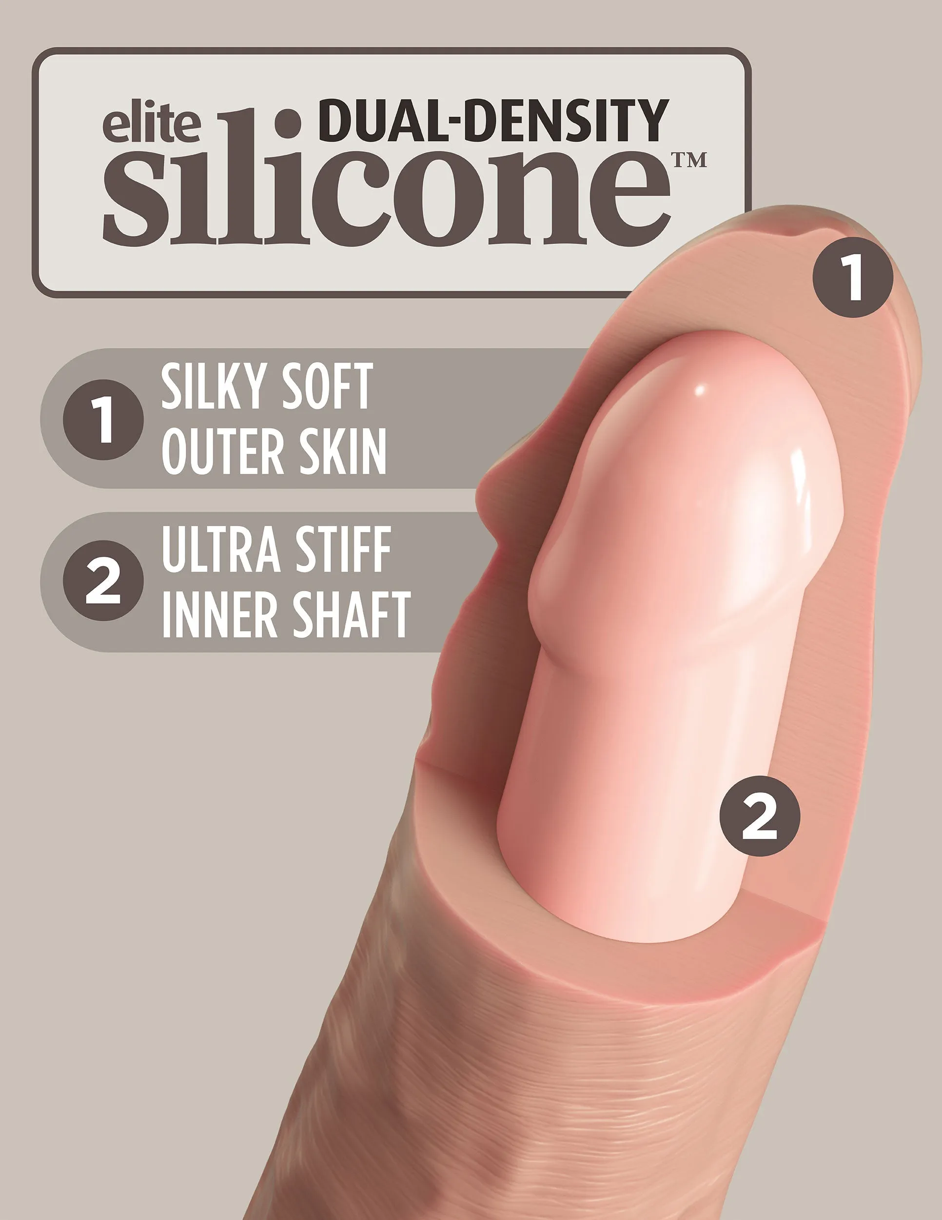 King Cock Elite Ultimate Vibrating Silicone Body  Dock Kit