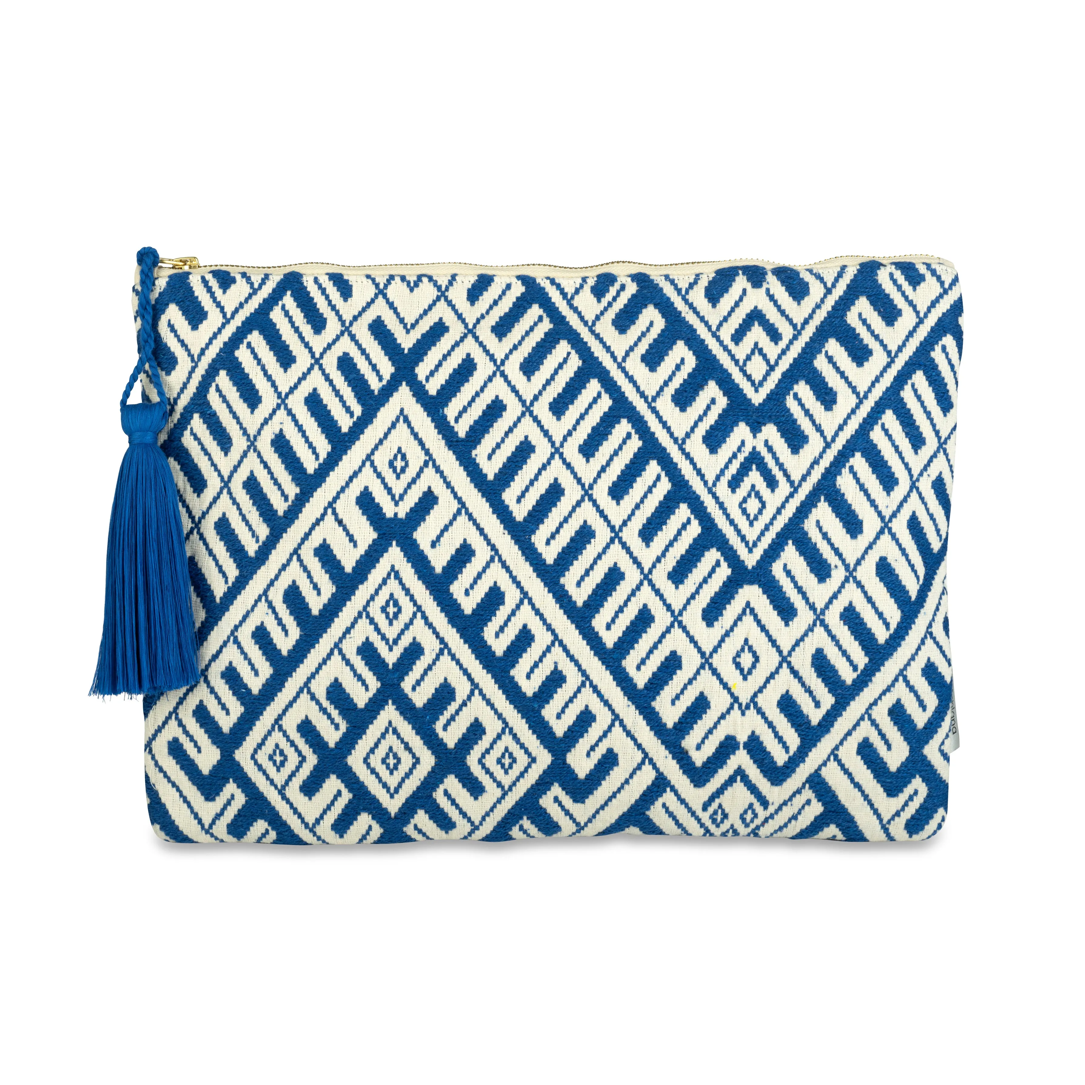 Laptop Case -Blue & White