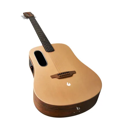 Lava Music LAVA ME 4 SPRUCE Series Acoustic Electric Guitar - 41" (Woodgrain Brown & Burlywood)