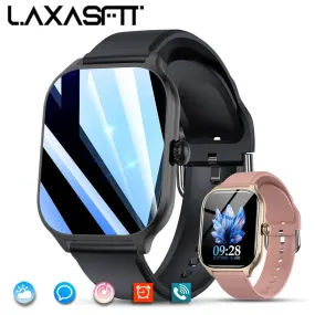 LAXASFIT New Men Women Smart Watch Bluetooth Talk Digital Smart Watch Clock Multi Sport Function Smart Watch Android IOS