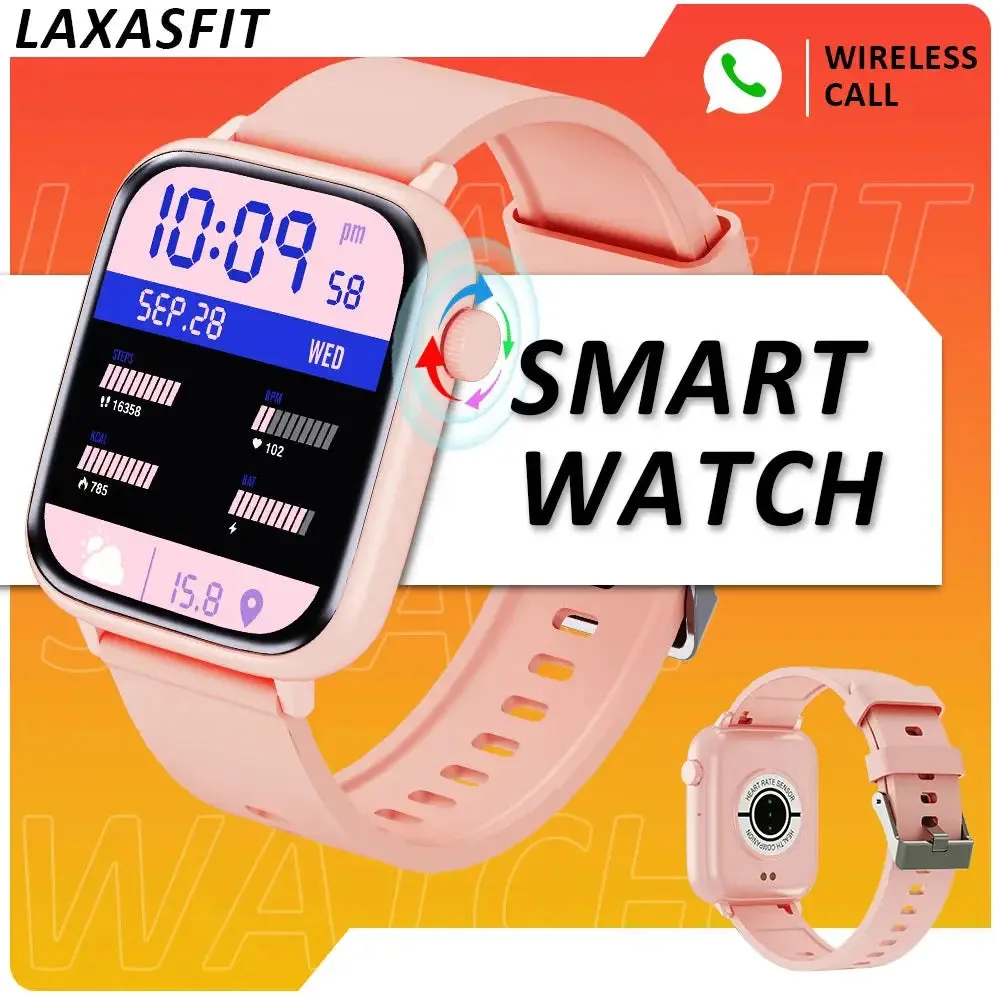 LAXASFIT Smartwatch BT Call Digital Full Touchscreen Sports Fitness Watch Smartwatch 2024 Brand New Smartwatch Men Women Gift