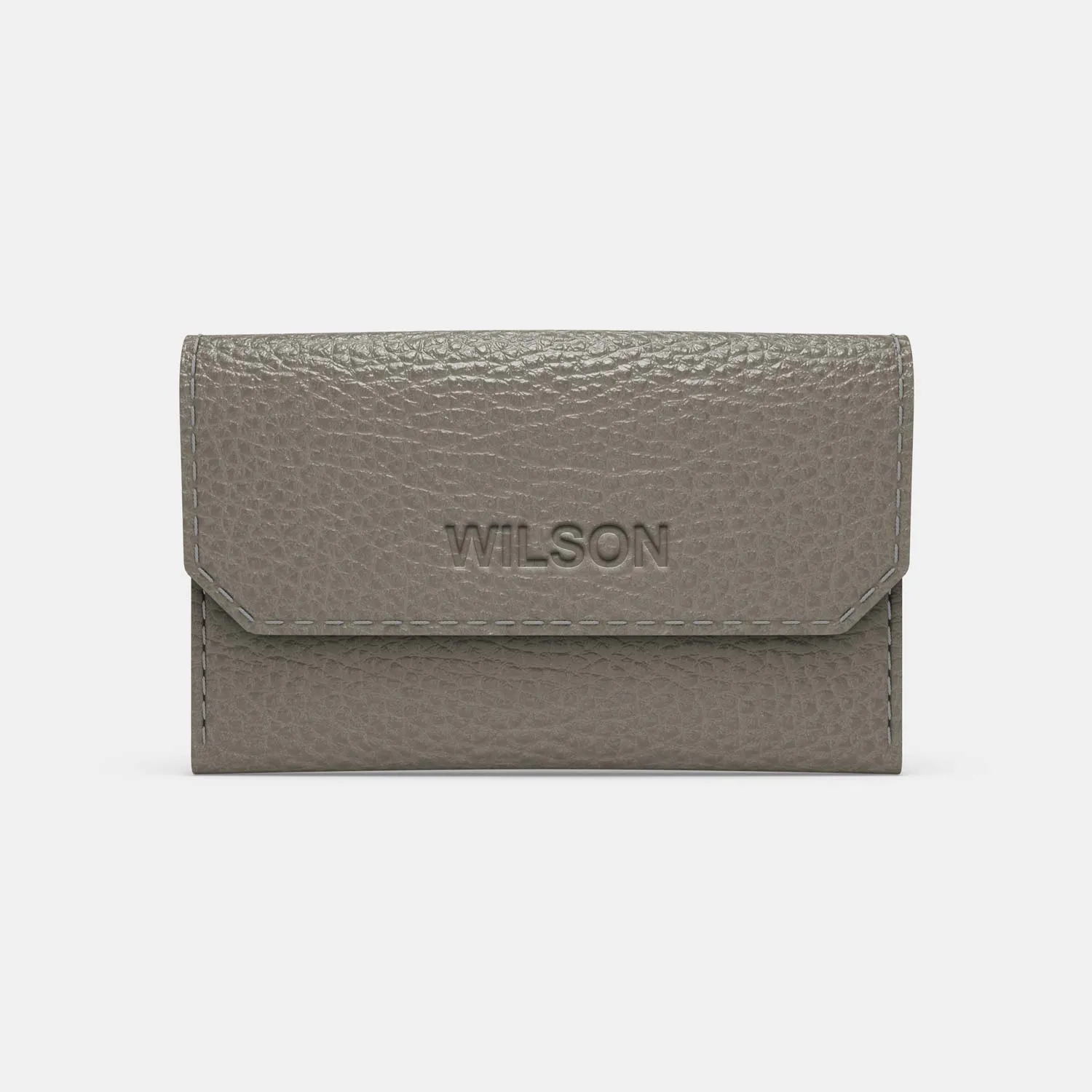 Leather Carry all Wallet - Grey and Grey