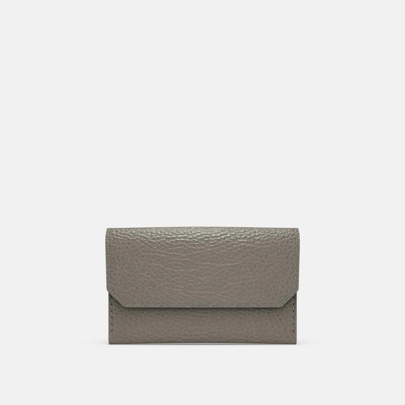 Leather Carry all Wallet - Grey and Grey