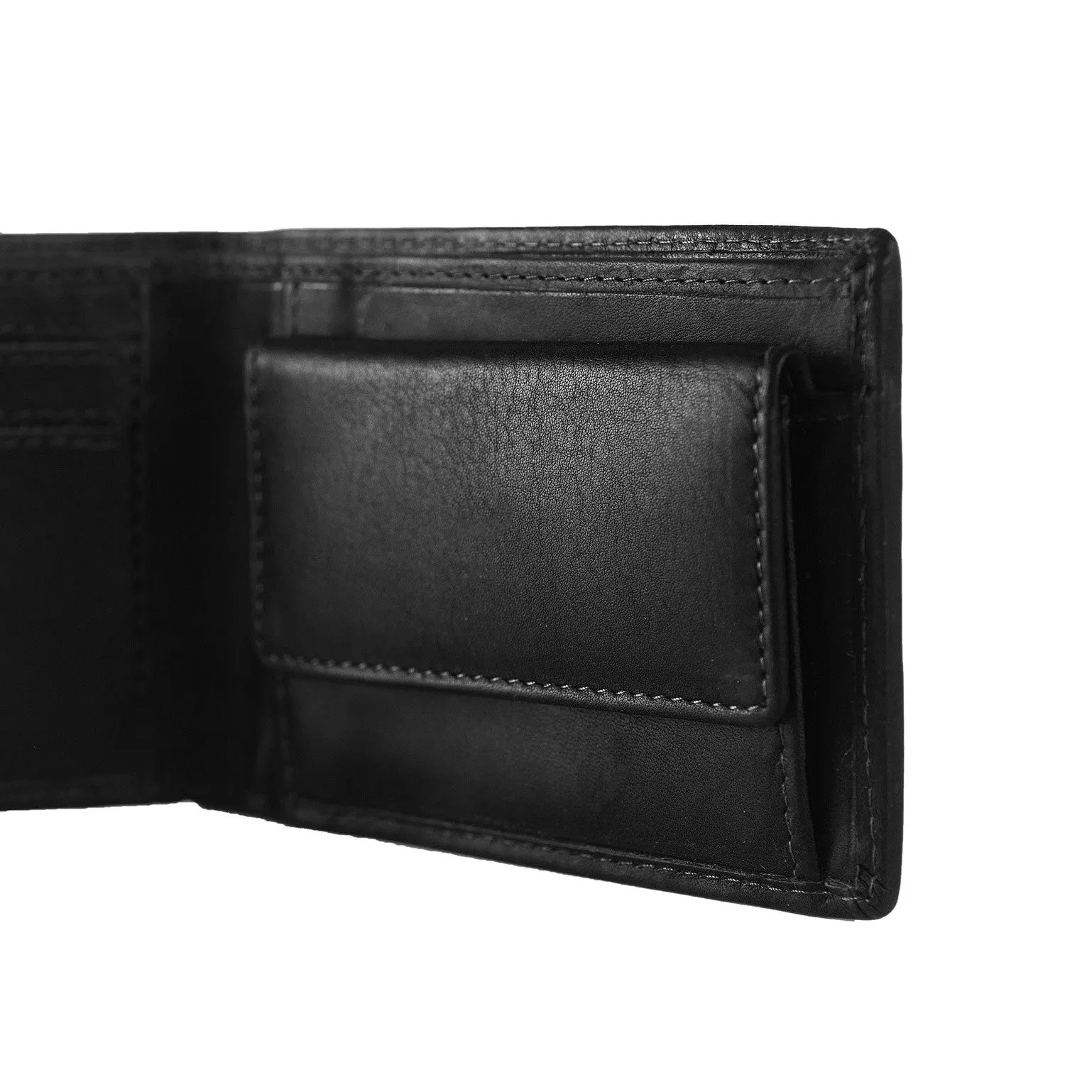 Leather Wallet Black Enzo