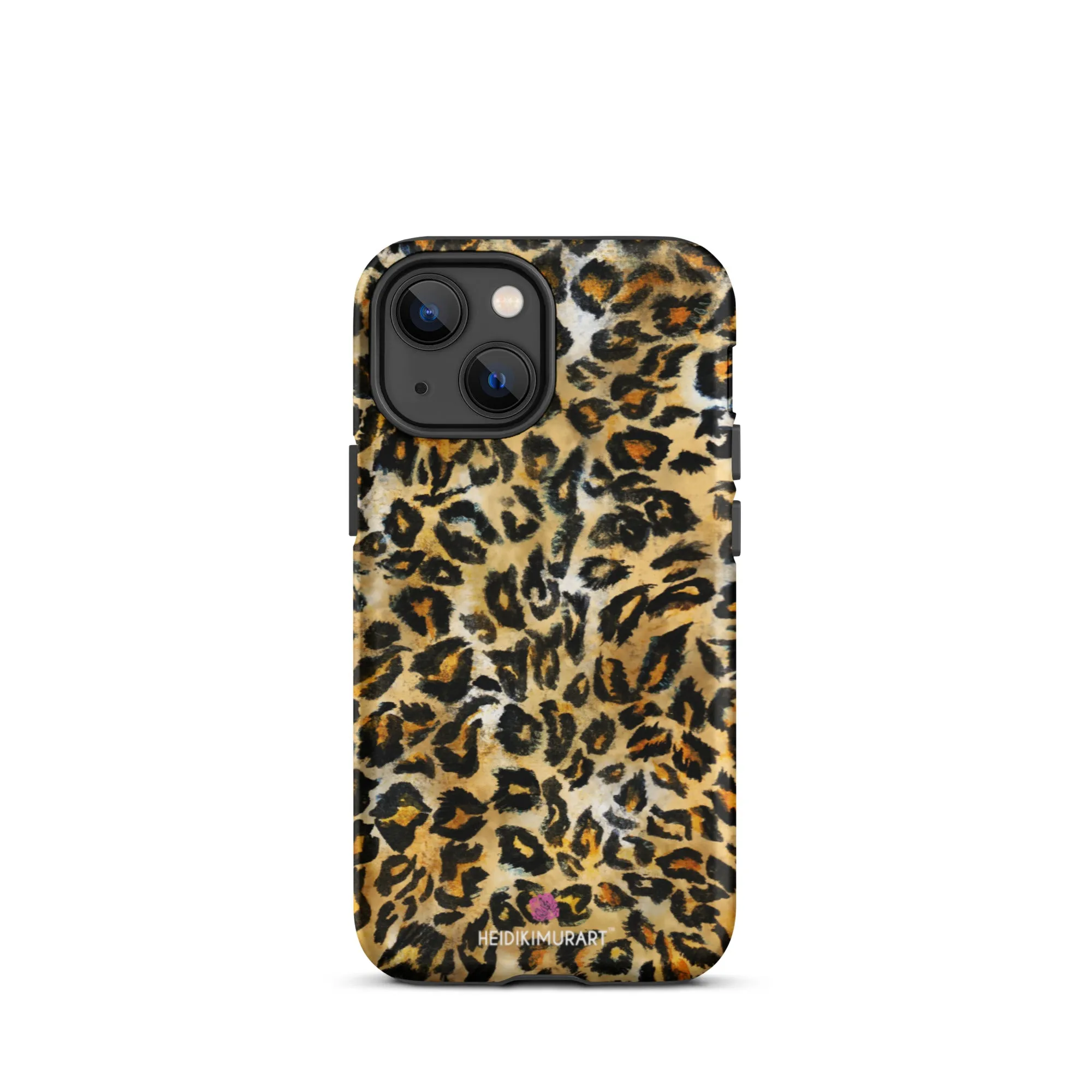 Leopard Print Tough iPhone Case, Animal Print Designer Tough Unisex iPhone Case-Printed in USA/EU