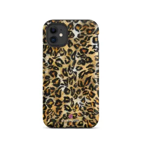 Leopard Print Tough iPhone Case, Animal Print Designer Tough Unisex iPhone Case-Printed in USA/EU