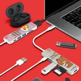 Line Friends Love Letter 6-in-1 Multi USB Type-C Hub