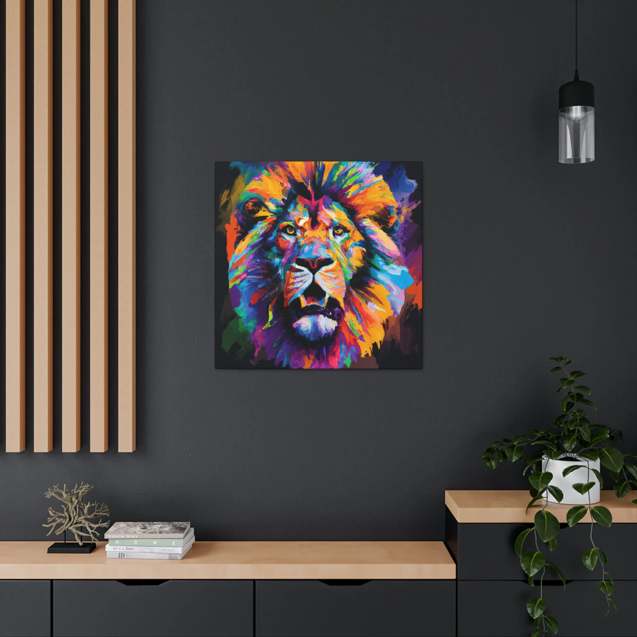 Lion Spectrum. - Canvas