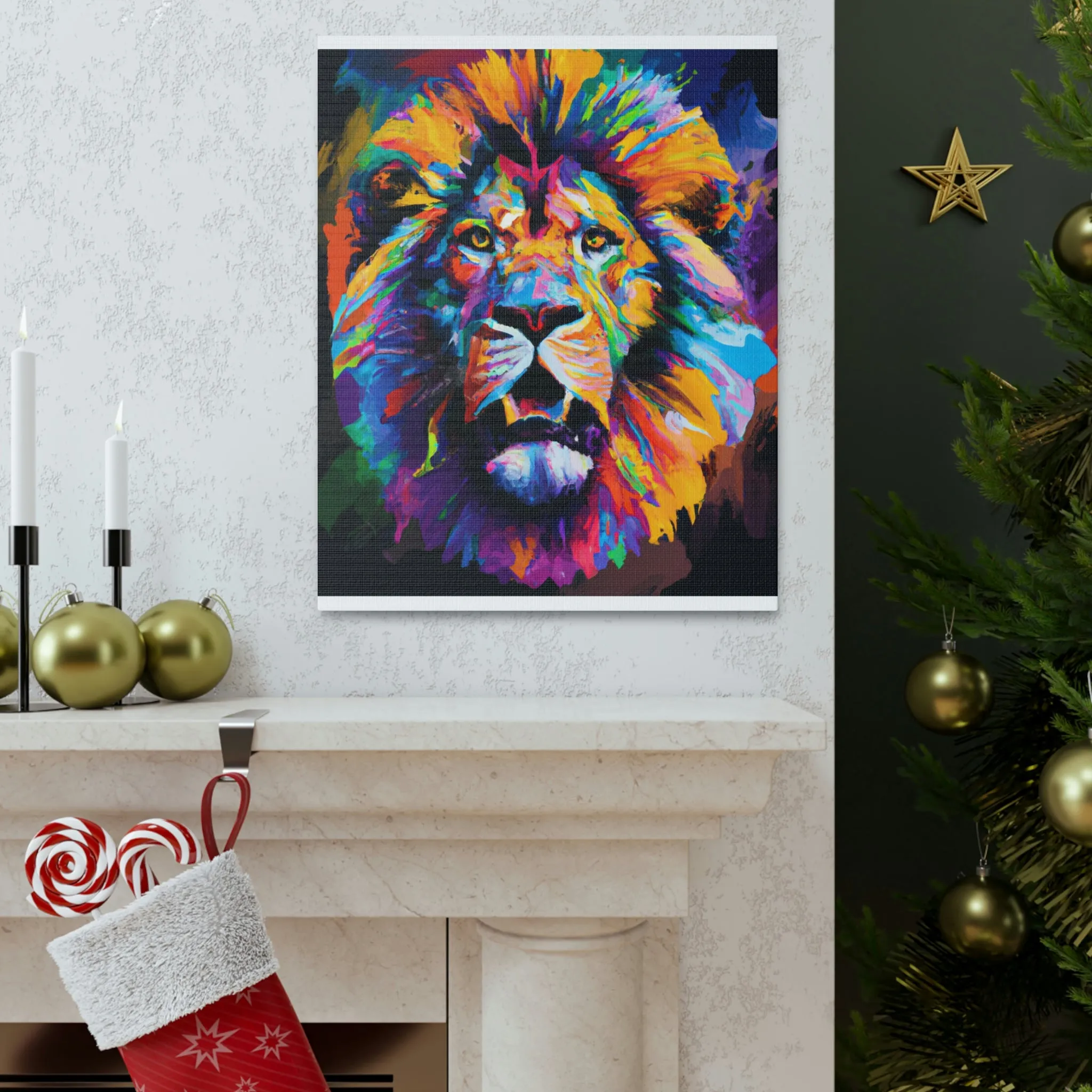 Lion Spectrum. - Canvas