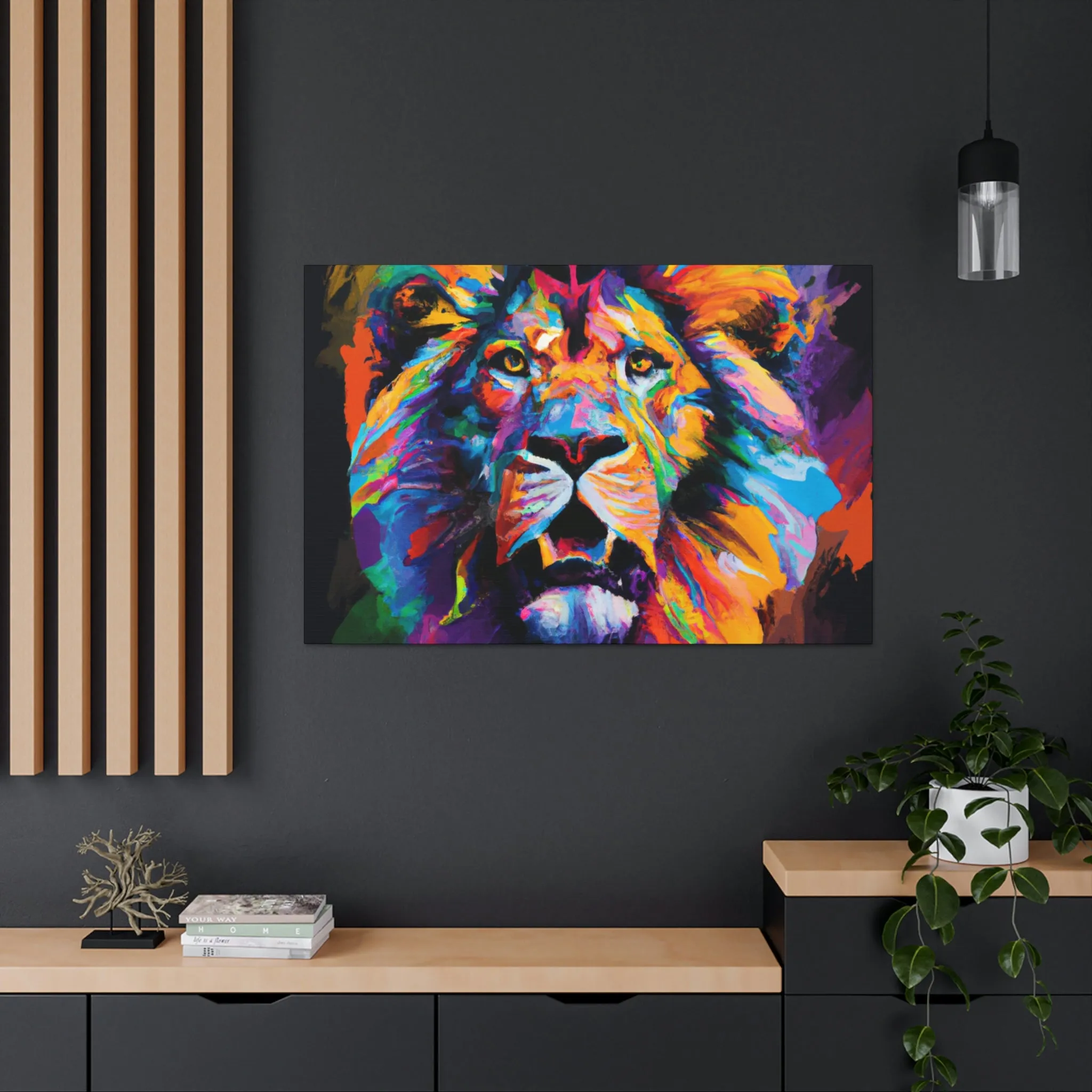 Lion Spectrum. - Canvas