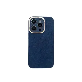 Luxe Leather Protective Phone Case for iPhone 12 Pro - Blue