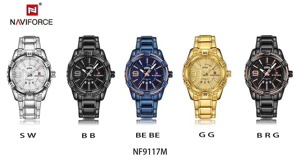 Luxury Brand  Men's Gold Watches Men's Waterproof Stainless Steel Quartz Watch