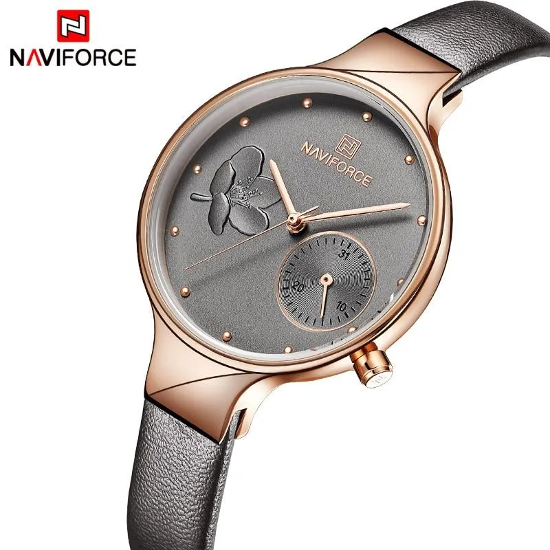 Luxury Fashion Quartz Wrist Watch Ladies Leather Waterproof Watch