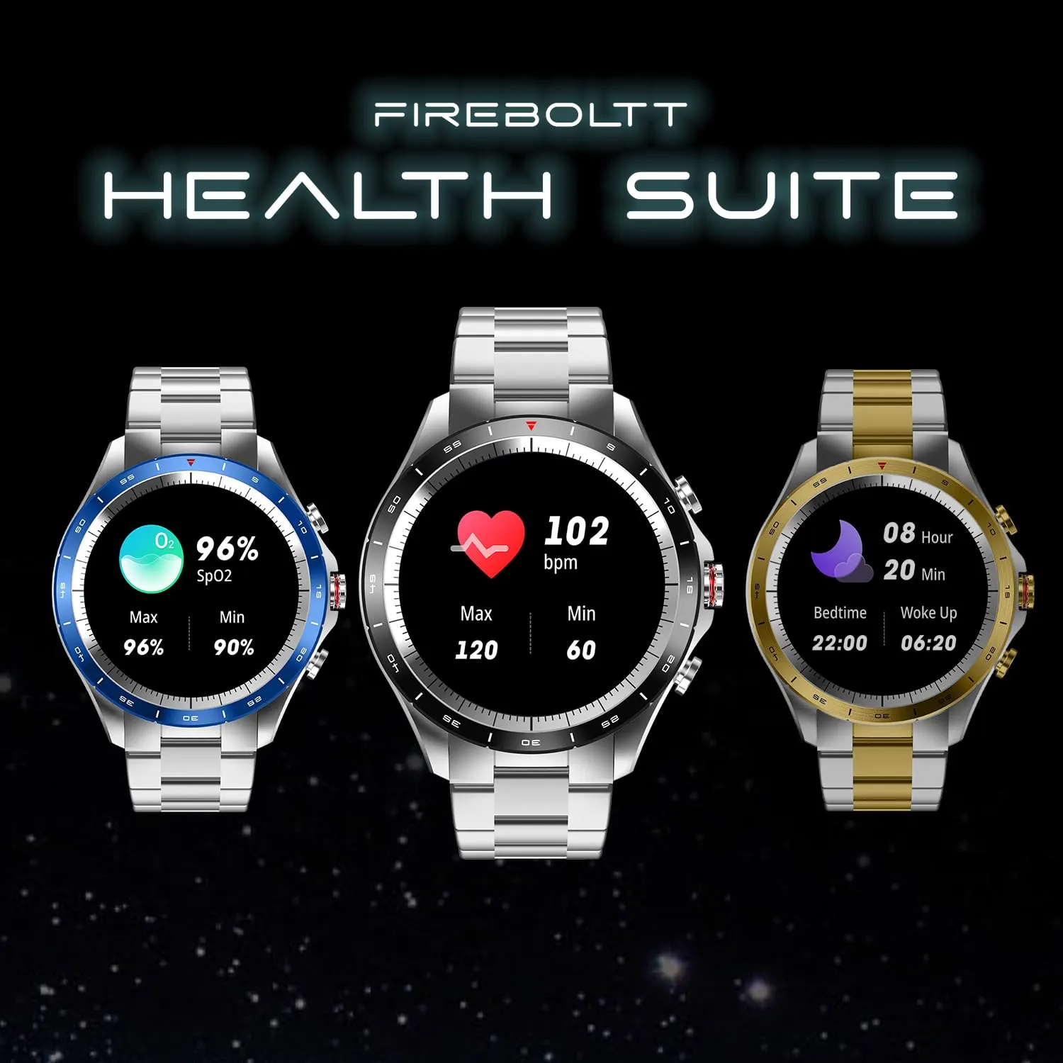 Luxury Stainless Steel Bluetooth Calling 360 Health Monitoring Display Watch