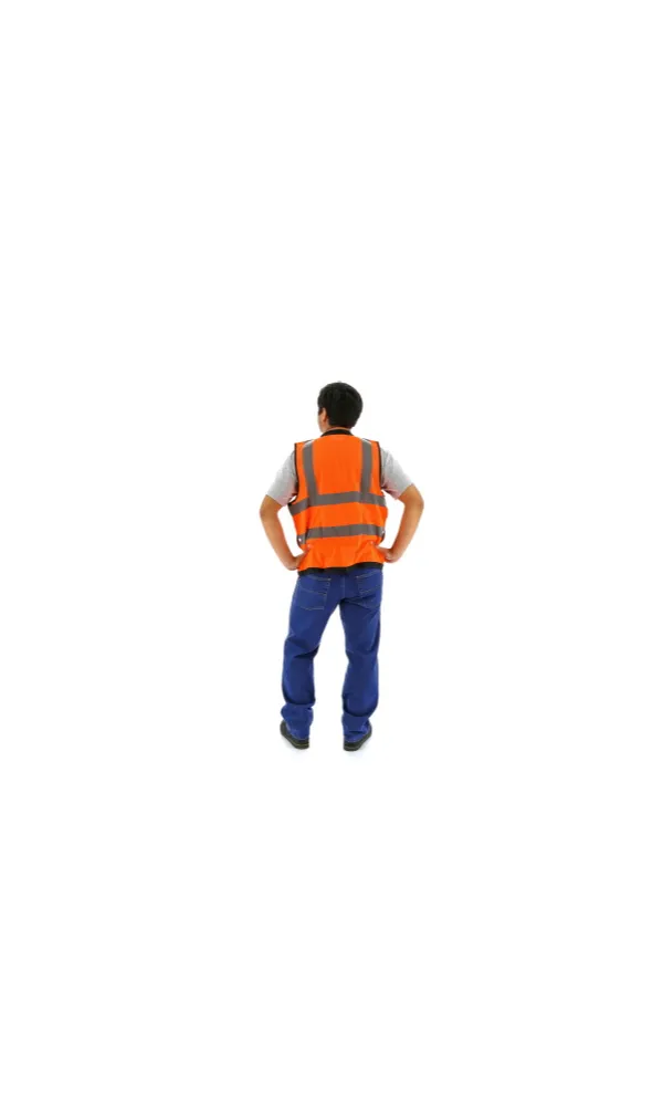 Majestic 75-3208 Hi-Vis Heavy Duty Mesh Vest, ANSI 2 R