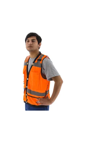 Majestic 75-3208 Hi-Vis Heavy Duty Mesh Vest, ANSI 2 R