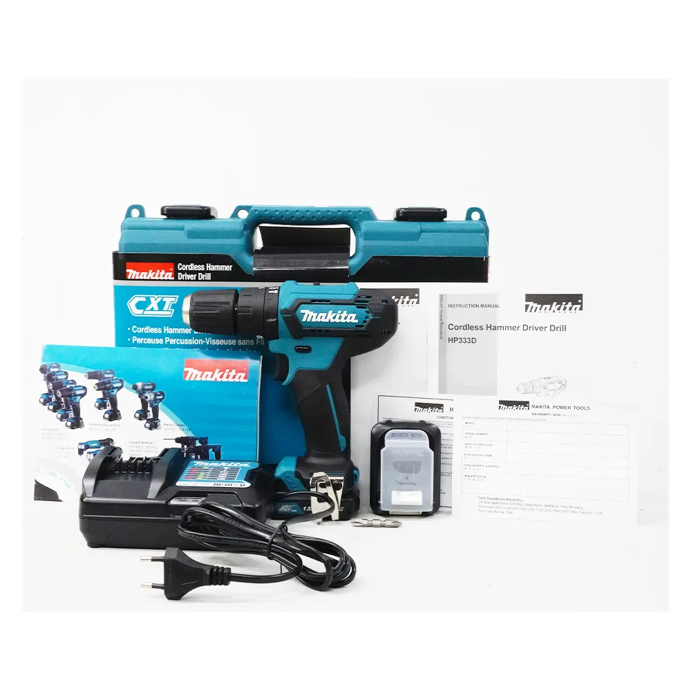 Makita HP333DWYE 12V Cordless Hammer Drill - Driver (CXT-Series)