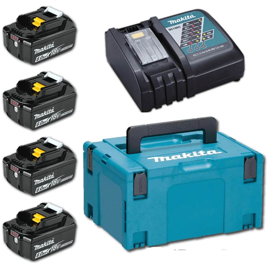 Makita MKP1RG184 Power Source Kit / Battery & Charger Set LXT [198140-7] (6.0Ah)