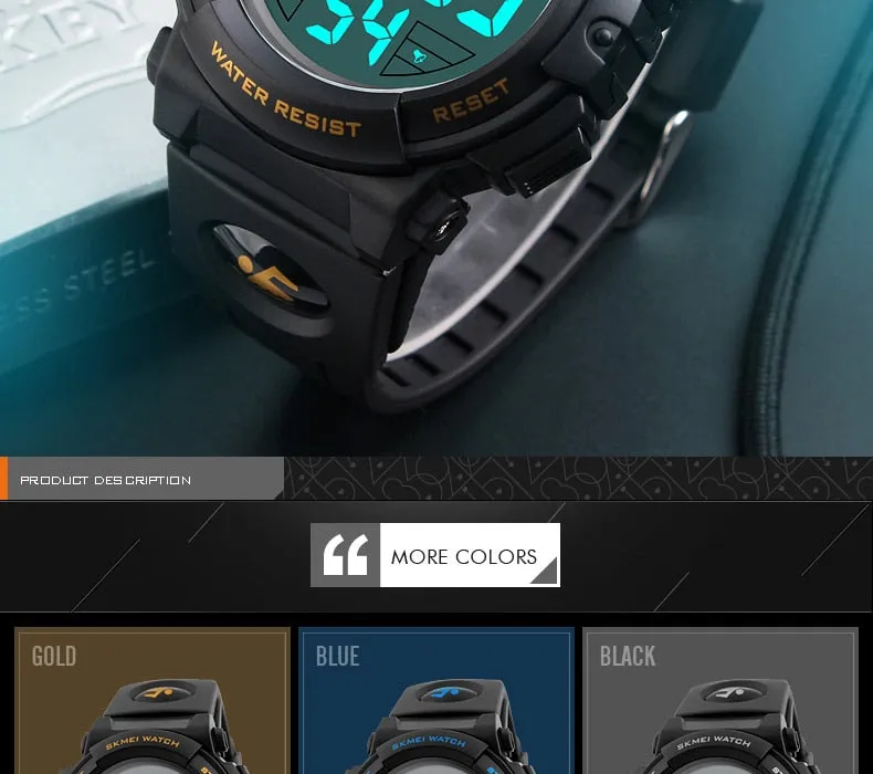 Men's Top Luxury Brand Sport Watch Electronic Digital 50M Waterproof Watches