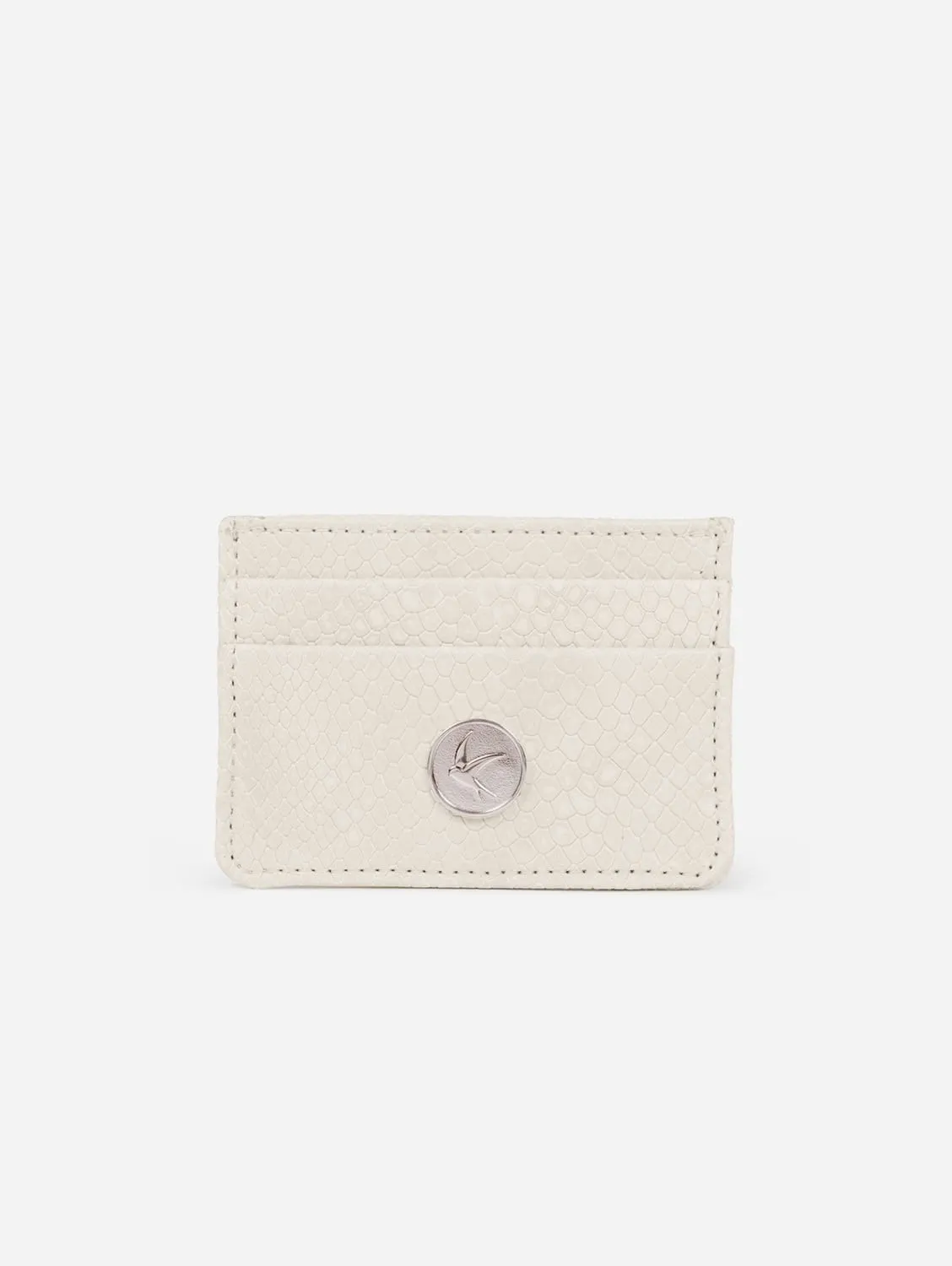 Mia Vegan Leather Card Case | Cream