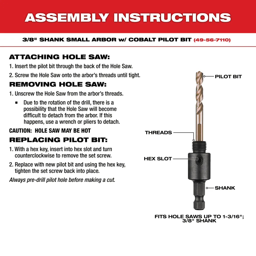 Milwaukee 1-1/8" Hole Dozer Bi-Metal Hole Saw