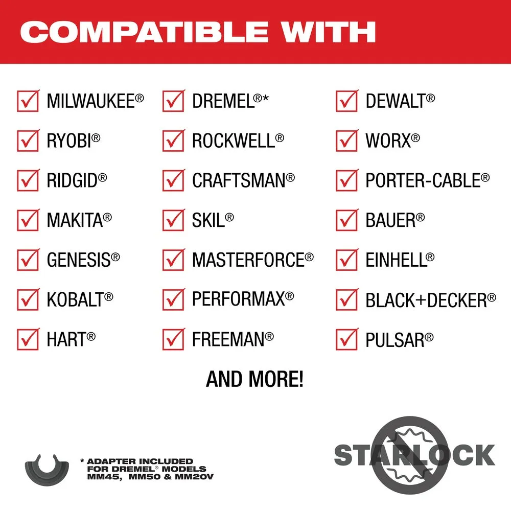 Milwaukee  49-25-1521 Milwaukee® OPEN-LOK™ 1-3/8" TITANIUM ENHANCED CARBIDE TEETH MULTI-MATERIAL BLADE 1PK