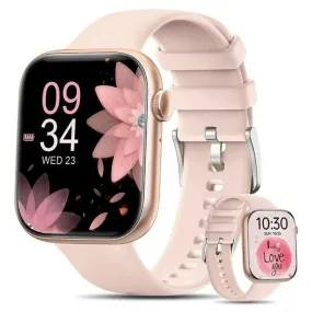 Mingdaln HUAGUO-111 Women's 1.83" Wireless Smart Watch, Pink