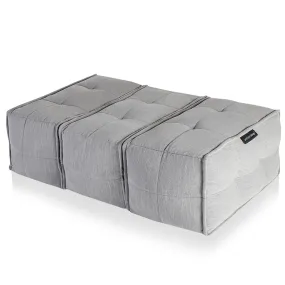 Mod 3 Ottoman Trio - Keystone Grey with Linen