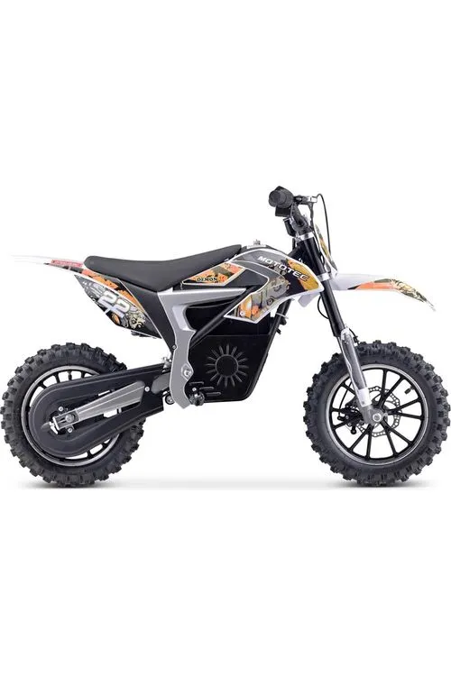 MotoTec 36v 500w Demon Electric Dirt Bike Lithium Orange