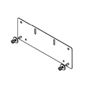 Mounting Bracket Kit for 24" Wide RN1H Enclosure Protection, Gray