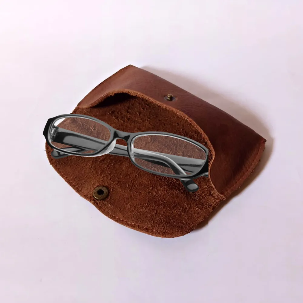 Mustard Leather Eyewear Case - Optical Cover