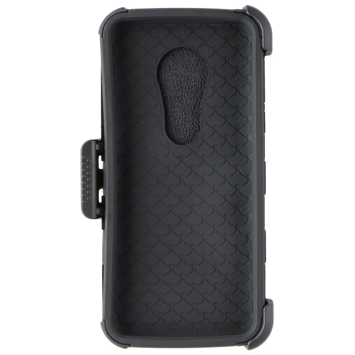 MyBat Dual Layer Case & Holster for Motorola Moto G6 Play - Matte Black