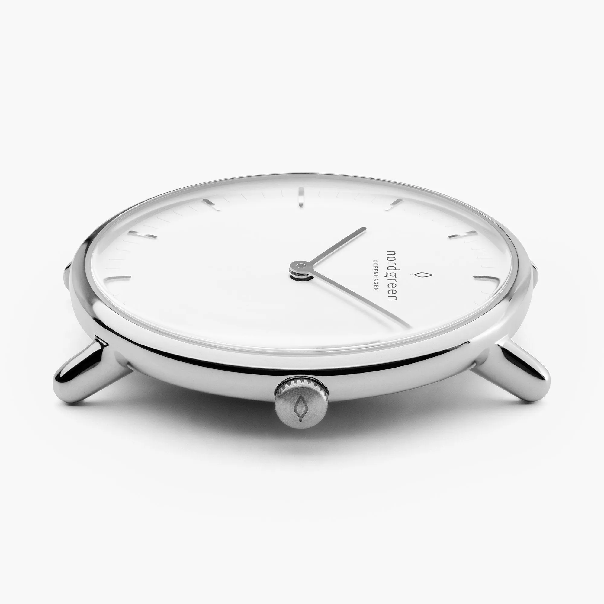 Native | White Dial - Grey Leather