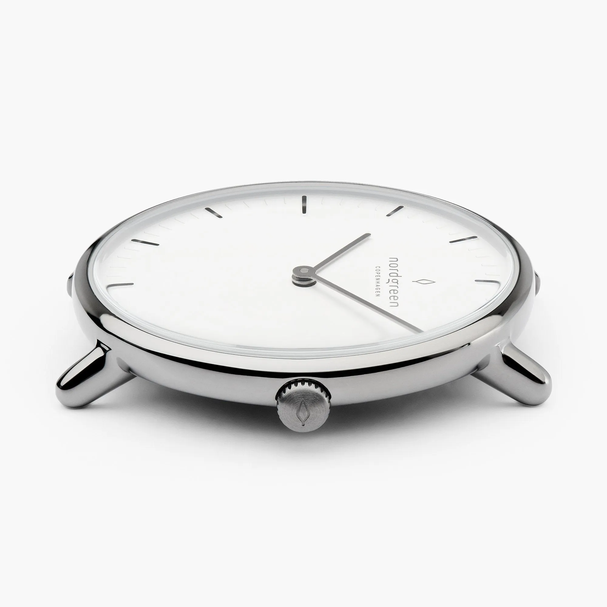 Native | White Dial - Grey Leather