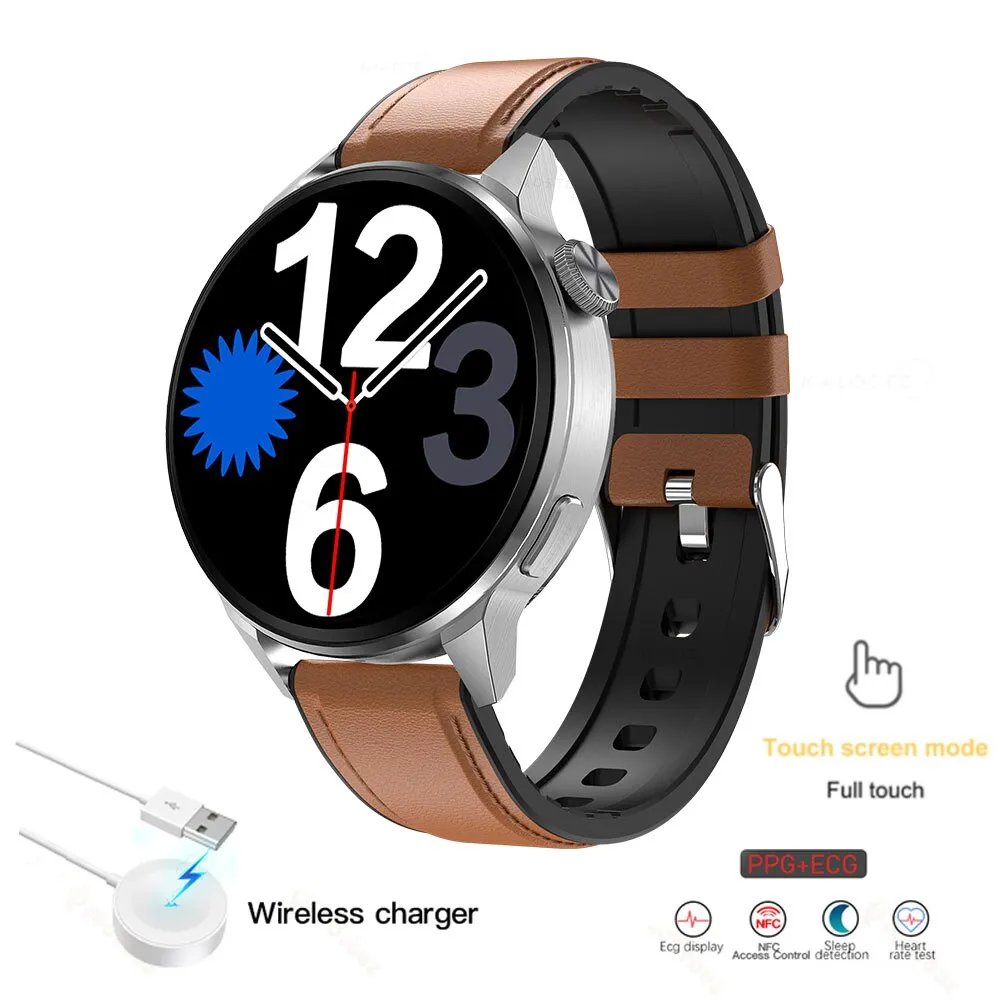 New NFC Smart Watches Women Clock Bluetooth Call GPS Movement Track Heart Rate ECG Blood Pressure Men smartwatch For Android ios