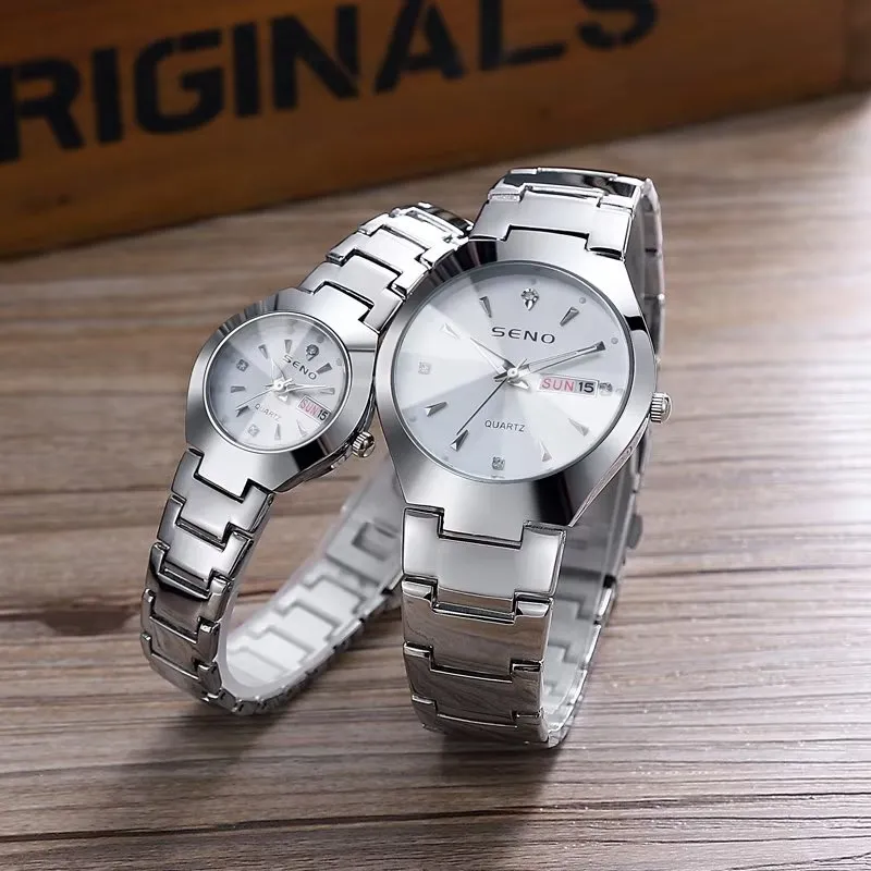 Nightglow Chic Waterproof Couples Quartz Timepiece