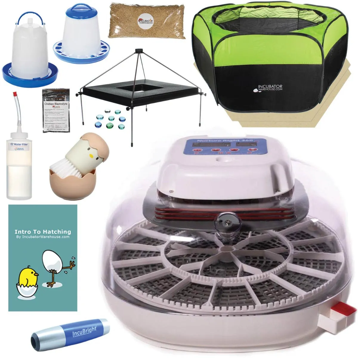 Nurture Right 360 Ultimate Egg Incubator Combo Kit