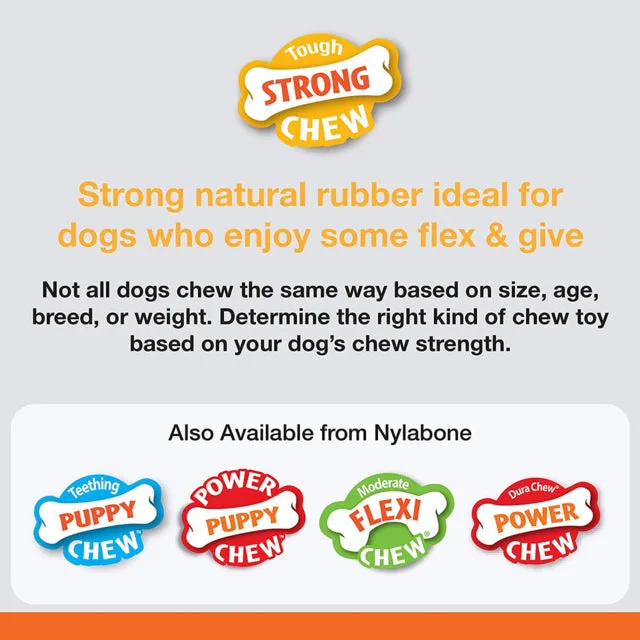 Nylabone Strong Stuffable Rhino Chew Cone Dog Toy